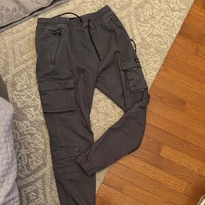 Men's Gray Hollister Cargo Pants